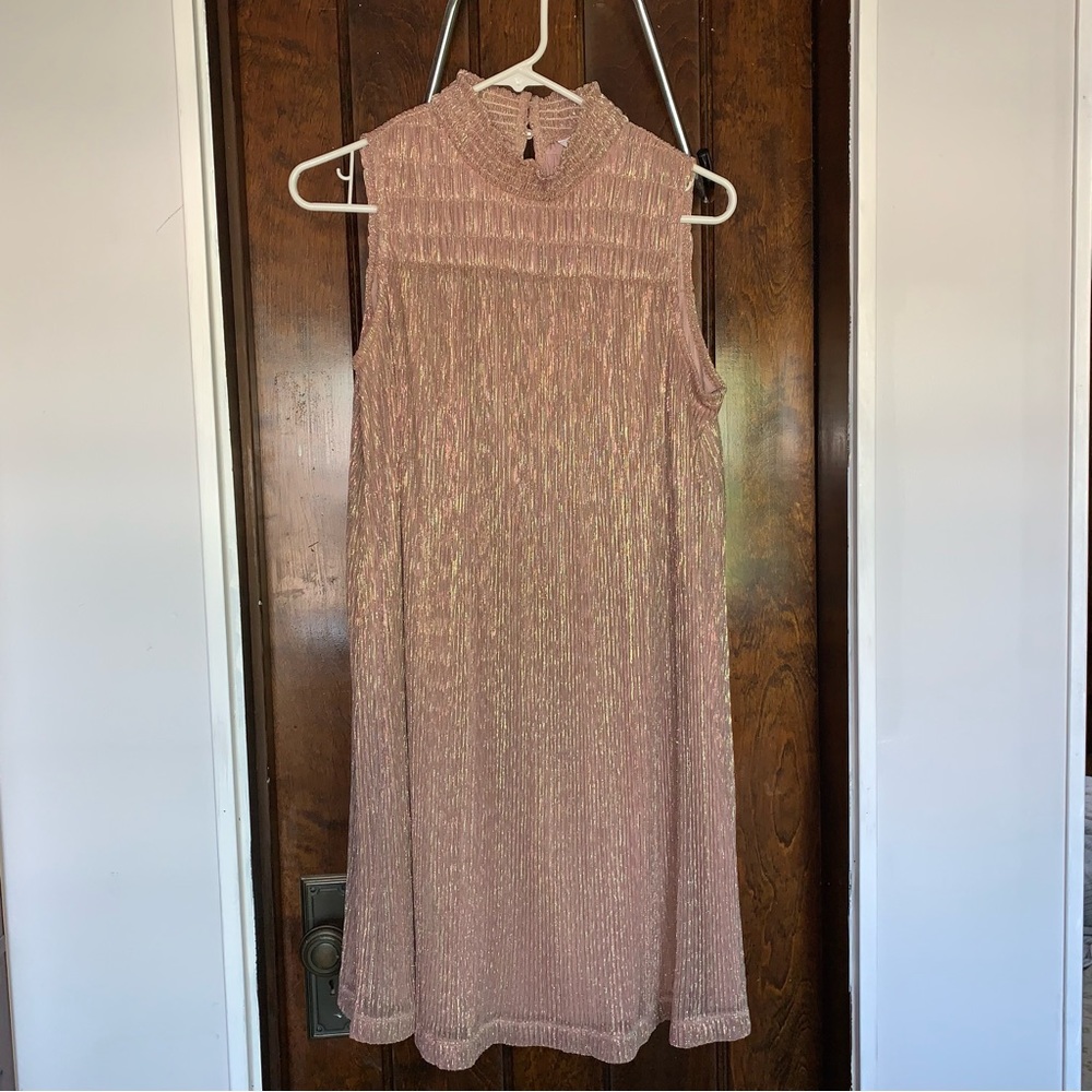 NWT Nine West Metallic Swing Dress